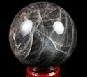 Polished Black Moonstone Sphere - Madagascar #78939-1